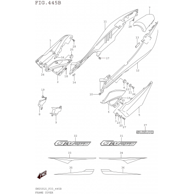 FRAME COVER (GW250ZL5 P33)