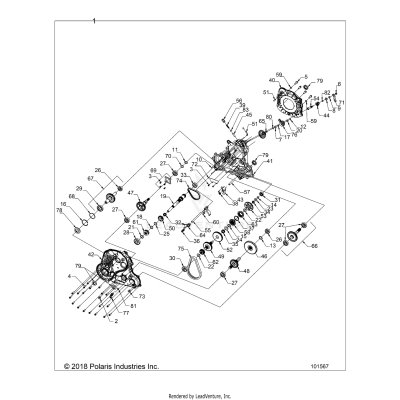 DRIVE TRAIN, MAIN GEARCASE - A20SXN85A8/CA8 (101567)