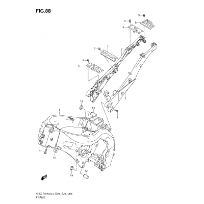 FRAME (GSX-R1000L3 E33)