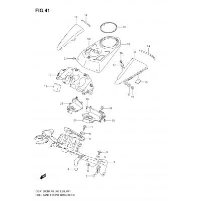 FUEL TANK FRONT BRACKET