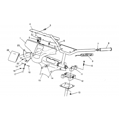 Steering Handlebar Trail Touring 0962262 & European Trail Touring E962