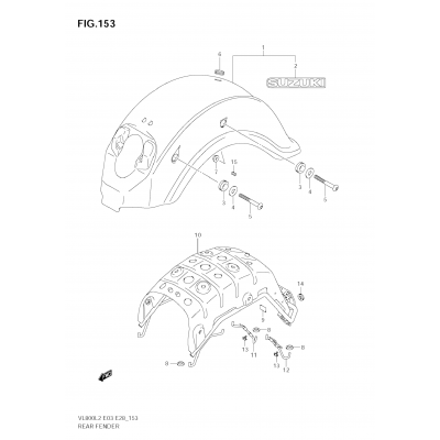 REAR FENDER (VL800  E03)