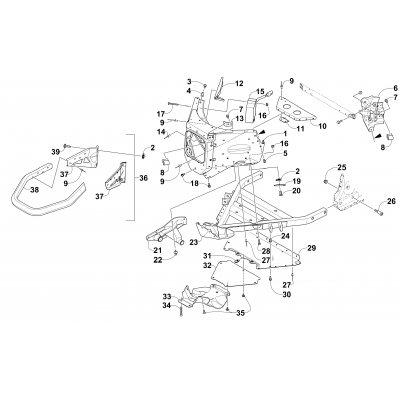 FRONT BUMPER AND FRAME ASSEMBLY