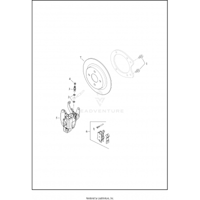 BRAKE CALIPER, REAR