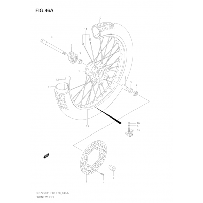 FRONT WHEEL (MODEL K5)