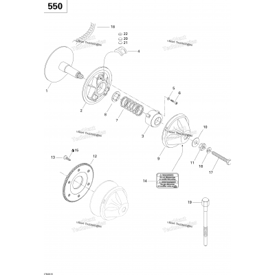 Drive Pulley 550
