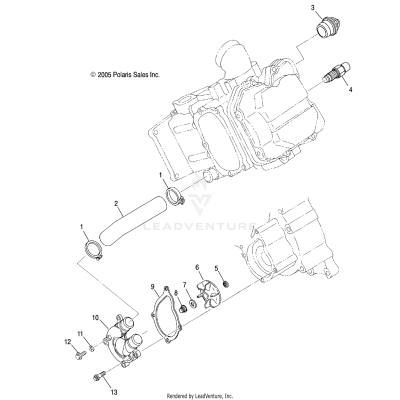 WATER PUMP - A06MH50AQ/AX/AY/AZ/AL/AT (4999200139920013D10)