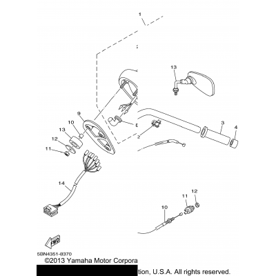 Steering Handle Cable