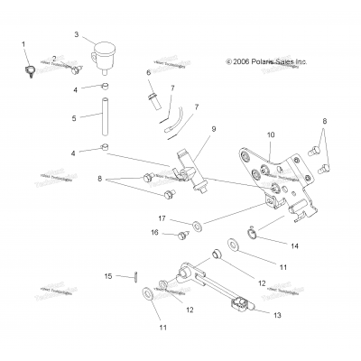 Brakes, Rear Master Cylinder & Pedal