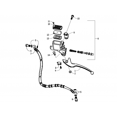 HYDRAULIC HAND BRAKE ASSEMBLY