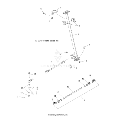 STEERING, STEERING POST - A17SDA57N2 [49ATVSTEERING11SP500]
