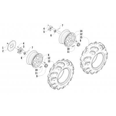 WHEEL AND TIRE ASSEMBLY