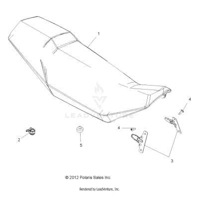 BODY, SEAT - A19SVA85BG (49ATVSEAT13850SCRAM)