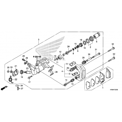 REAR BRAKE CALIPER