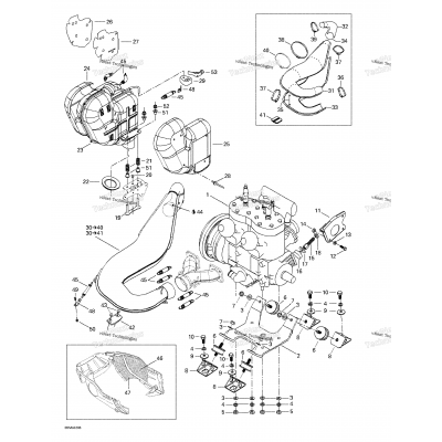 Engine Support And Muffler