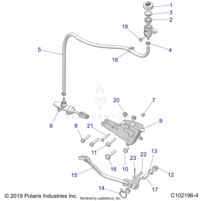 BRAKES, BRAKE PEDAL and MASTER CYLINDER - A25SGE95PT (C102196-4)