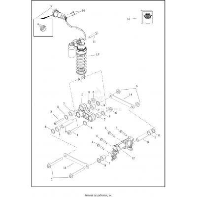 SHOCK ABSORBER, REAR