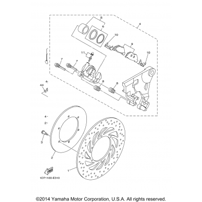 Rear Brake Caliper