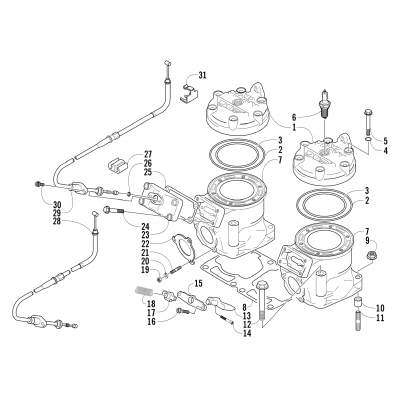 CYLINDER AND HEAD ASSEMBLY