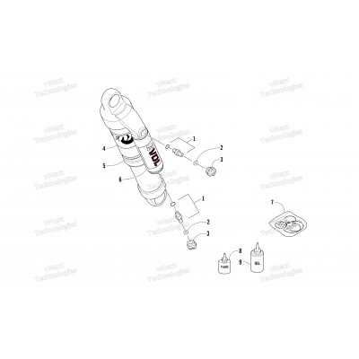 REAR SUSPENSION FRONT ARM SHOCK ABSORBER