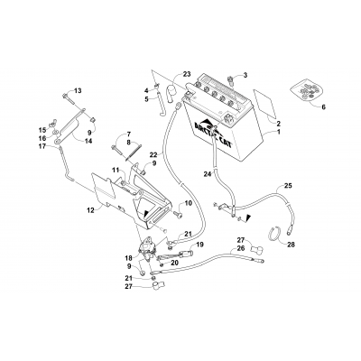 BATTERY AND TRAY ASSEMBLY