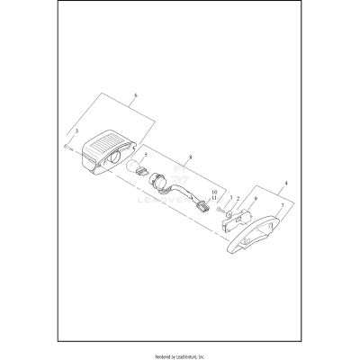 TAIL LAMP AND TURN SIGNALS, REAR - FLHTCUTG (DOMESTIC)