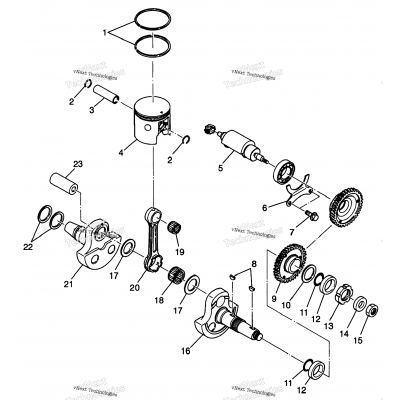 Piston & Crankshaft Sport 400L