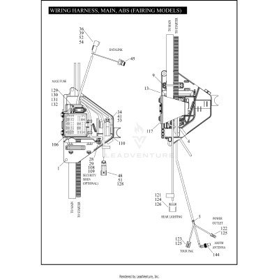 WIRING HARNESS, MAIN, ABS (FAIRING MODELS) (4 OF 6)