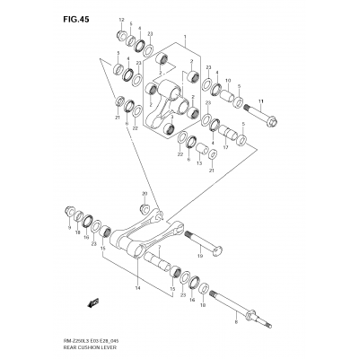 REAR CUSHION LEVER