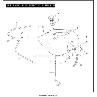 FUEL TANK - FUEL INJECTED FLHPI & FLHPEI