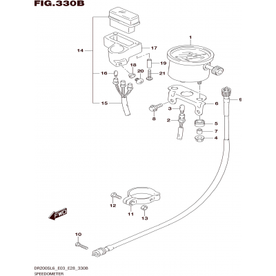 SPEEDOMETER (DR200SL6 E28)