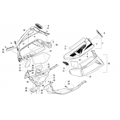 SKID PLATE AND SIDE PANEL ASSEMBLY