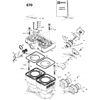 Cylinder And Exhaust Manifold 670