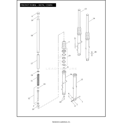FRONT FORK - 883N, 1200N
