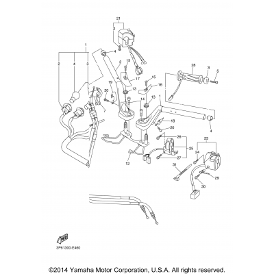 Steering Handle Cable