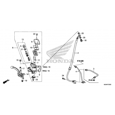 FRONT BRAKE MASTER CYLINDER