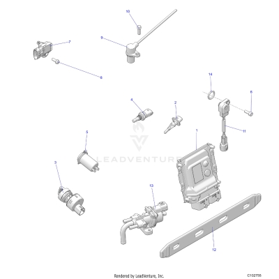 ELECTRICAL, SWITCHES, SENSORS, ECU and CONTROL MODULES - A25SVA85A4 (C102755)
