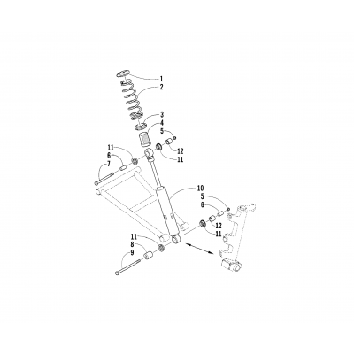 FRONT SUSPENSION SHOCK ABSORBER ASSEMBLY