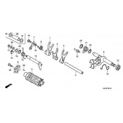 SHIFT DRUM / SHIFT FORK ('05-'06)