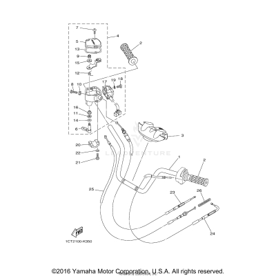 STEERING HANDLE CABLE