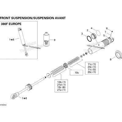 Take Apart Shock, Front 380F Europe