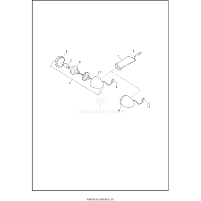 TAIL LAMPS AND TURN SIGNALS, REAR - XL883N, XL1200NS, XL1200X, XL1200XS