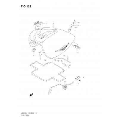 FUEL TANK (VL800C  E03)