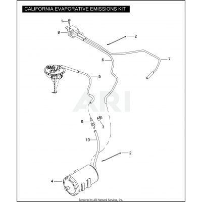 CALIFORNIA EVAPORATIVE EMISSIONS KIT