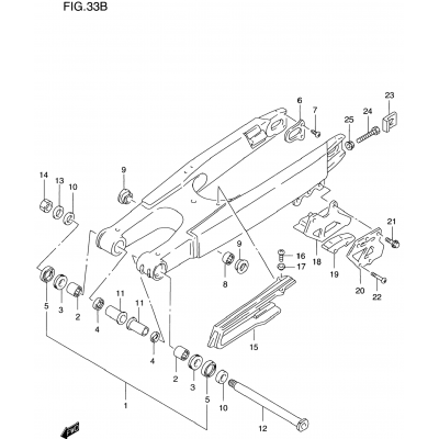 REAR SWINGING ARM (MODEL W)