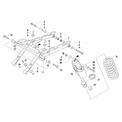 REAR SUSPENSION FRONT ARM ASSEMBLY