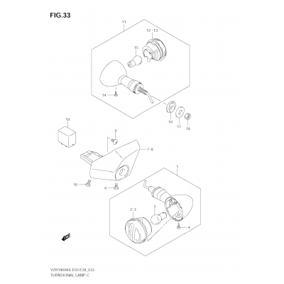 TURNSIGNAL LAMP (VZR1800K6/K7)