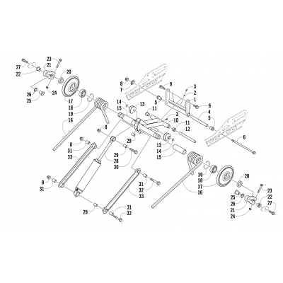 REAR SUSPENSION REAR ARM ASSEMBLY