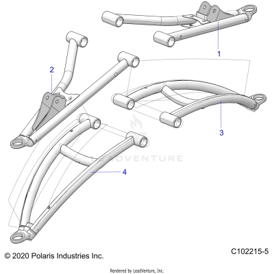 SUSPENSION, FRONT A-ARMS - A25SXM95AL (C102215-5)