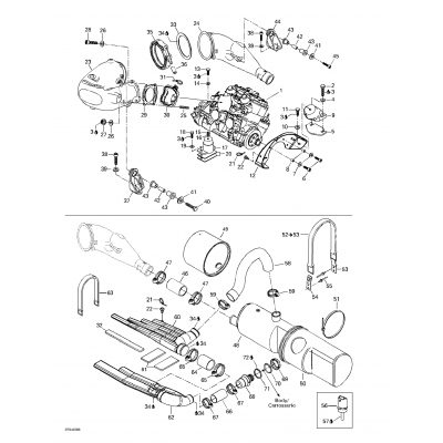 Engine Support And Muffler